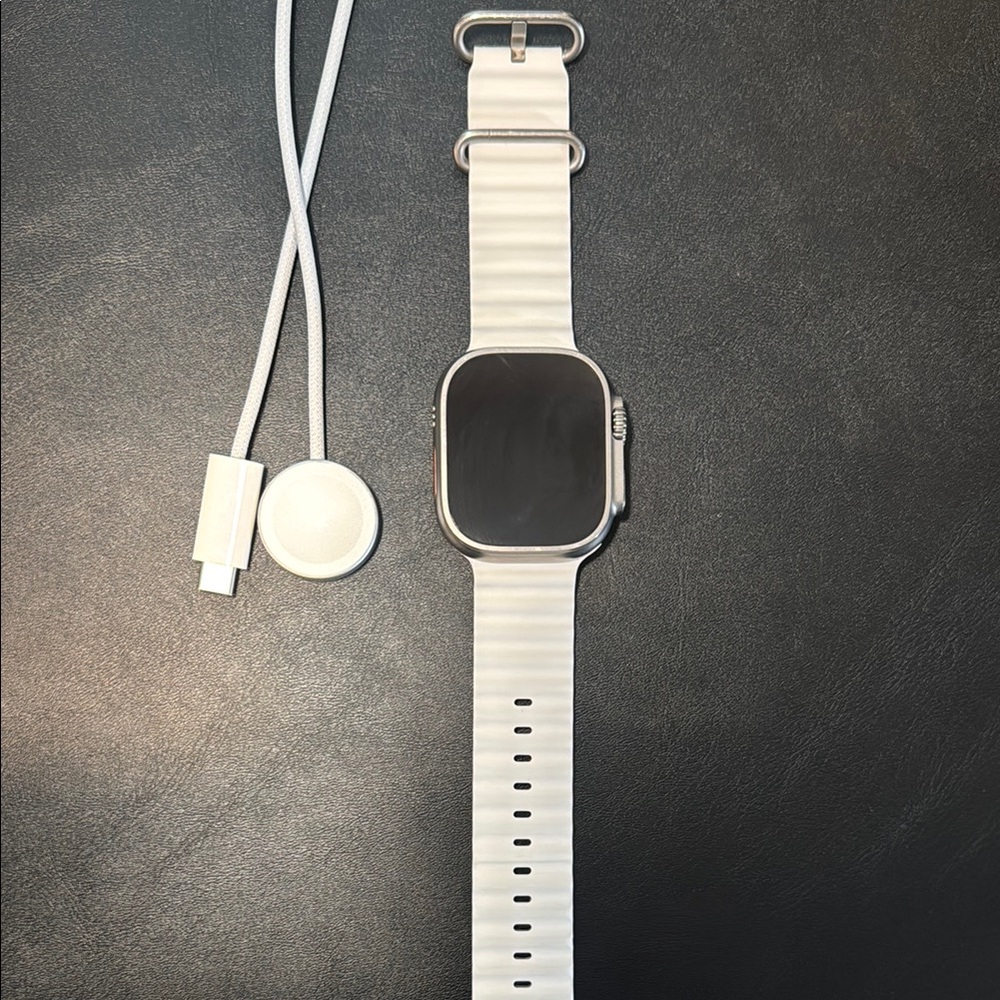 Apple Watch Ultra with charger